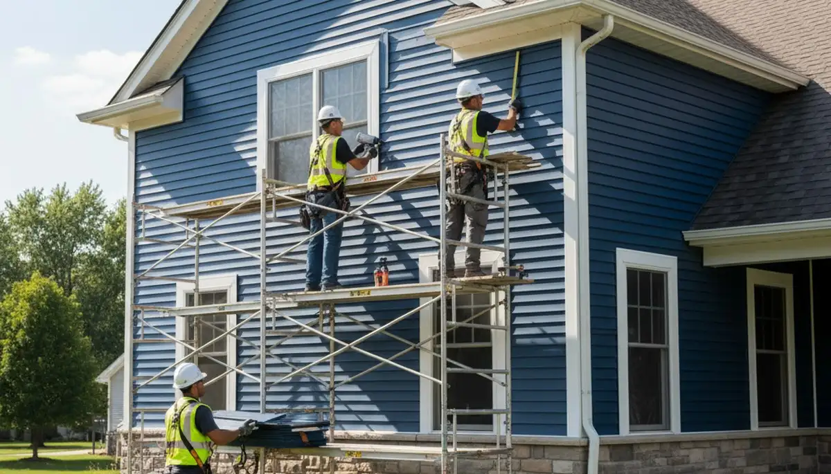 Siding repair service in Indianapolis, IN for residential home exterior maintenance