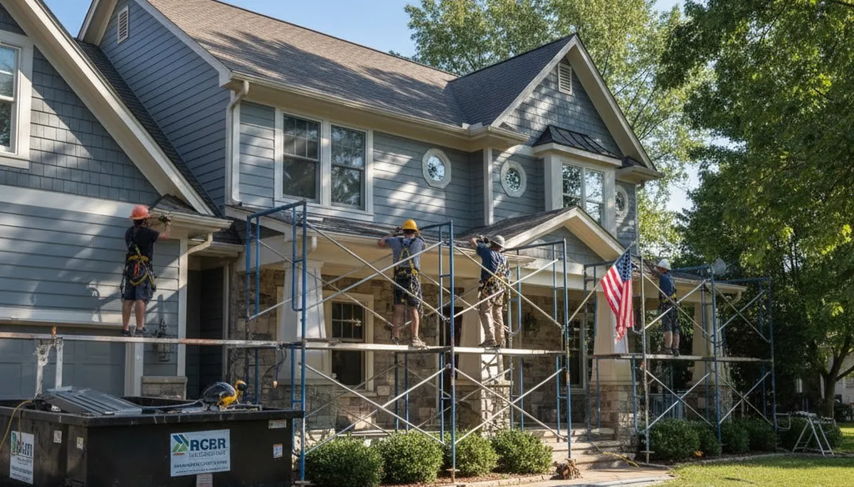 Siding repair services in Indianapolis, IN for residential home exterior siding damage
