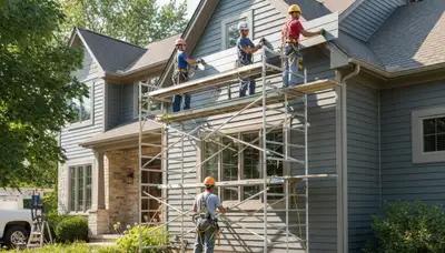 Siding repair services in Indianapolis, IN for damaged exterior home siding
