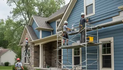 Siding repair services in Indianapolis, IN for damaged or worn home exterior siding