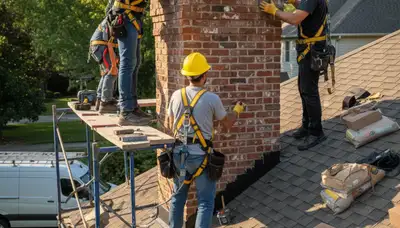 Indianapolis chimney repair for home masonry cracks and leaks by FX Remodeling & Exteriors