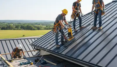 Metal roofing installation in Indianapolis, IN by FX Remodeling & Exteriors for durable weather protection