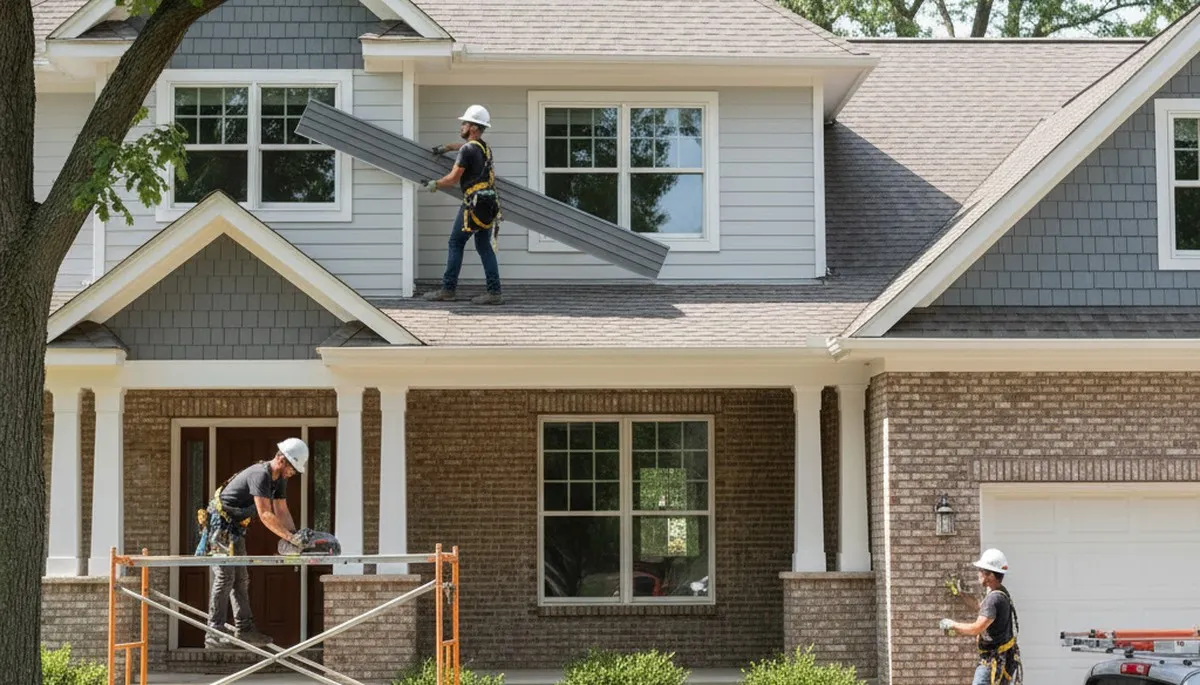 Siding repair in Indianapolis, IN by a local siding contractor for residential exterior maintenance