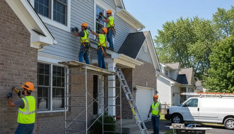 Siding repair service in Indianapolis, IN for damaged home exterior panels