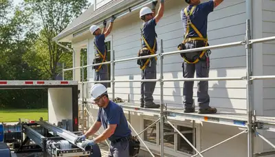 Seamless gutter installation in Indianapolis, IN for home water protection and weather resistance