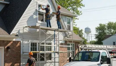 Siding repair services in Indianapolis, IN for damaged home exterior panels
