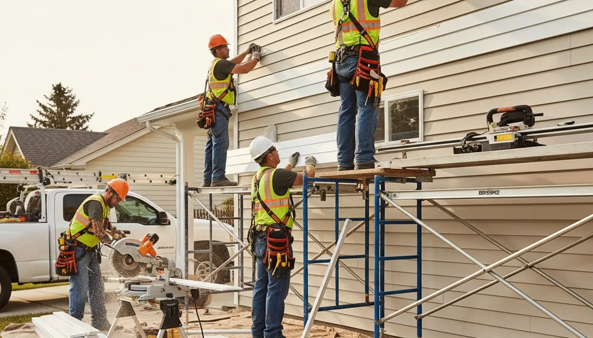 Vinyl siding installation in Indianapolis, IN for durable home exterior protection and curb appeal