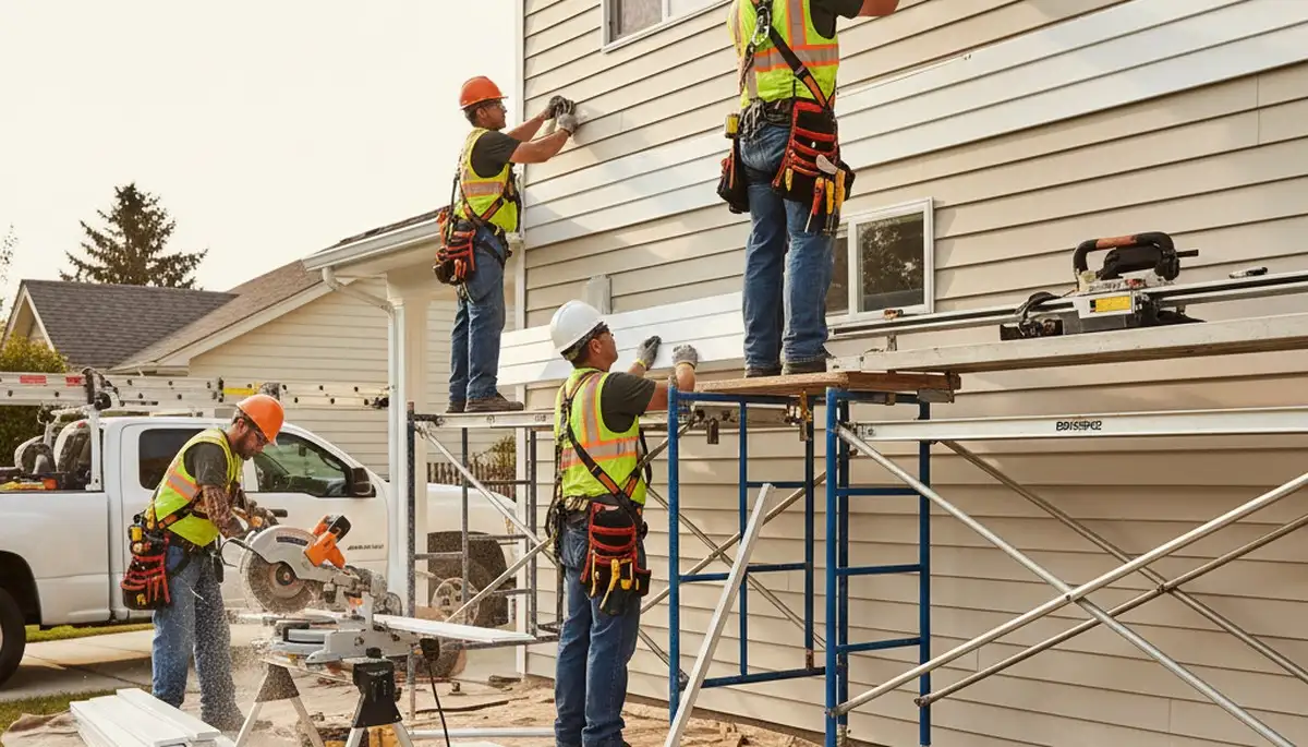 Vinyl siding installation in Indianapolis, IN for durable home exterior protection and curb appeal
