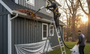 Gutter cleaning service for heavy leaf seasons in Indianapolis, IN for siding and home exterior care
